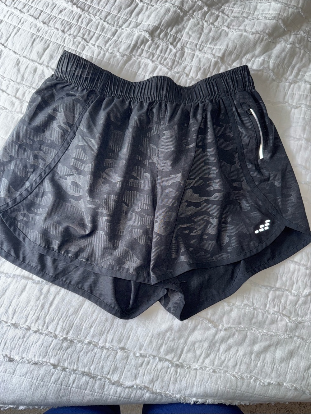 BCG Black & Grey Camo Athletic Running Shorts
